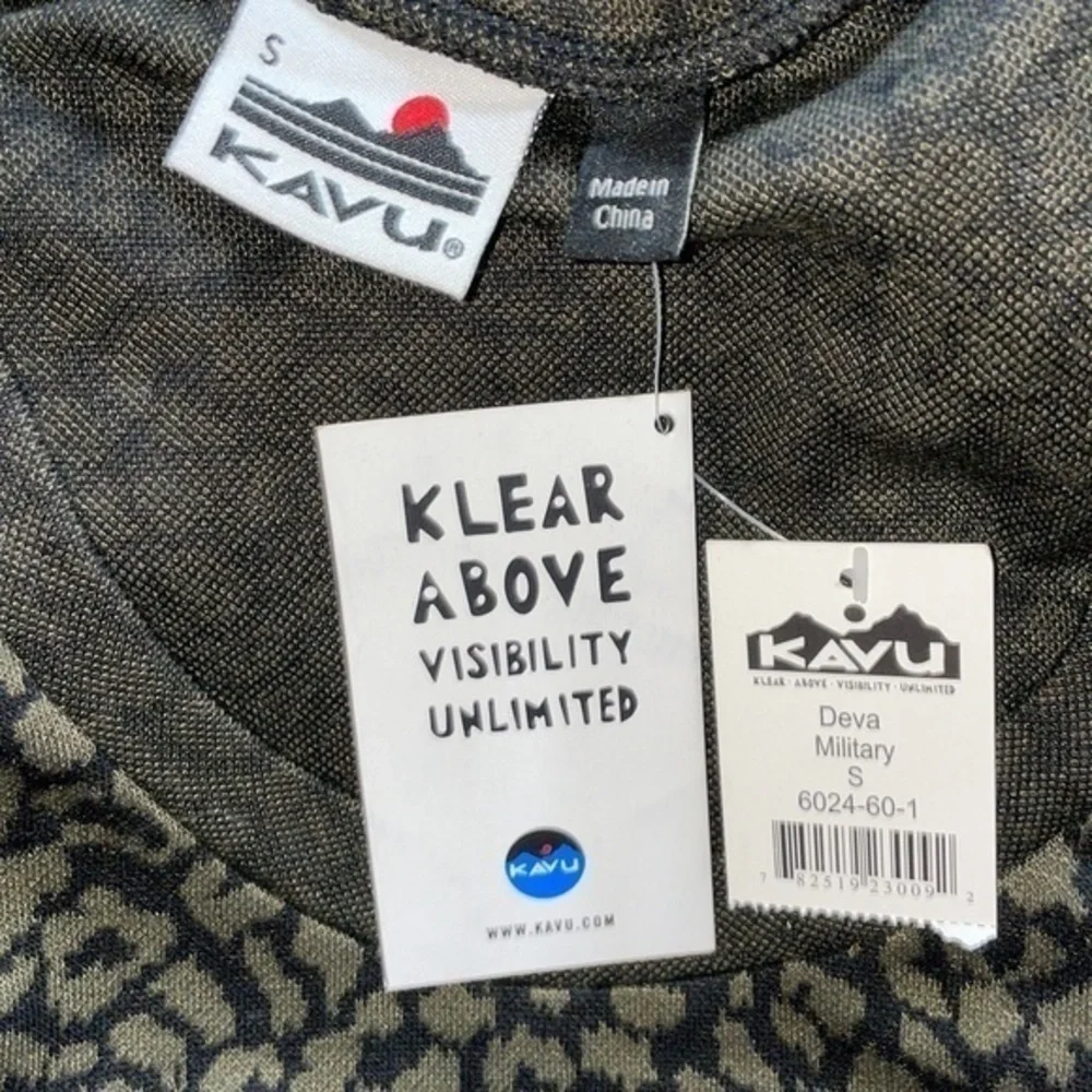Kavu Deva Military Camo Print Long Sleeve Dress with Lebow Patches & Thumb Holes - Picture 9 of 10